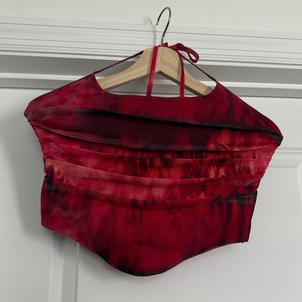 I am Gia Halter corset Crop Top